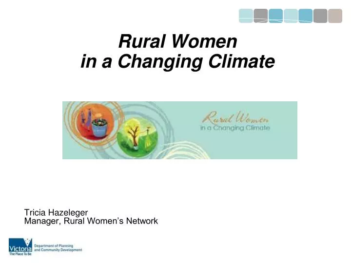 rural women in a changing climate