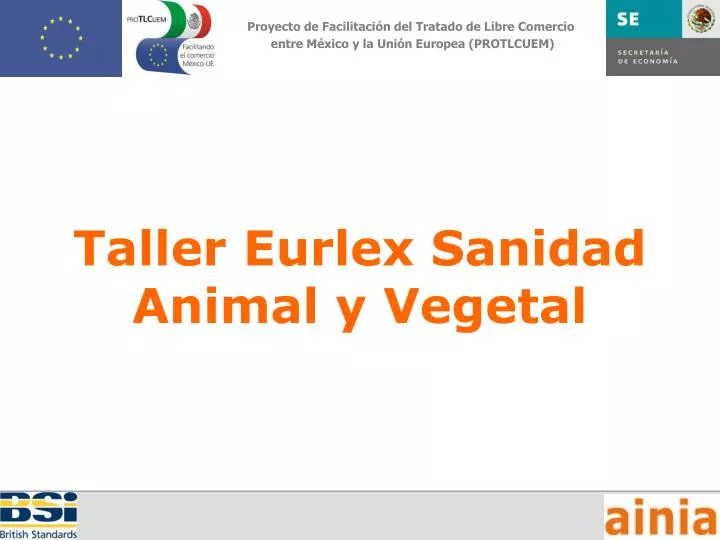 taller eurlex sanidad animal y vegetal