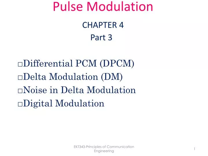 pulse modulation chapter 4 part 3
