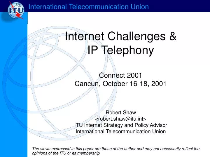internet challenges ip telephony