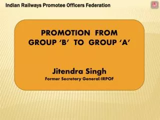 Indian Railways Promotee Officers Federation