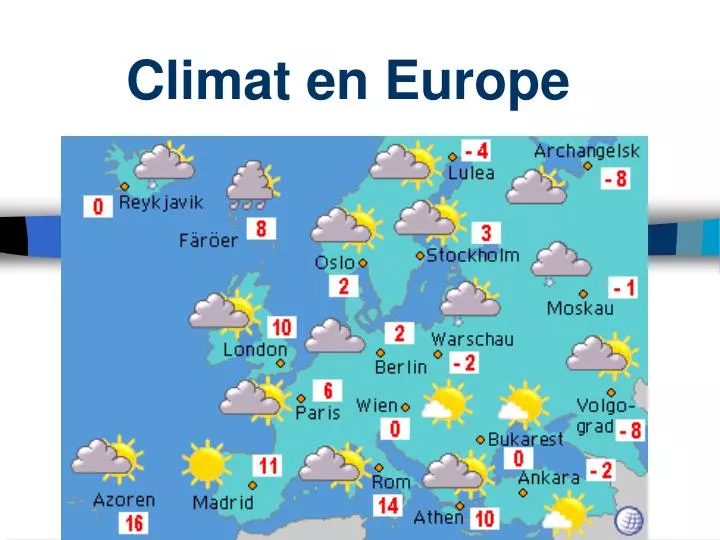 climat en europe