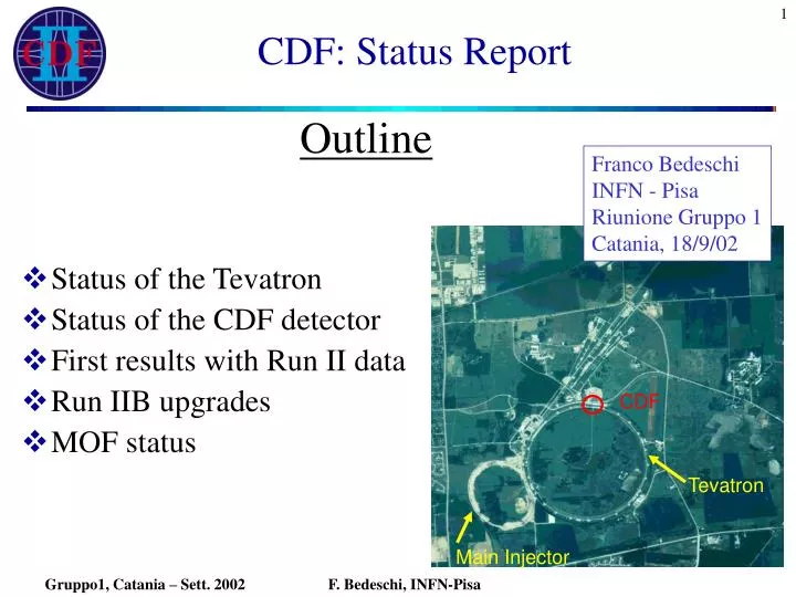 cdf status report