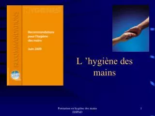 l hygi ne des mains