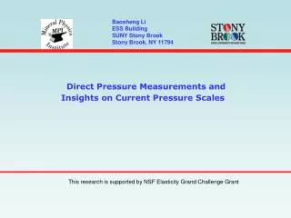 Direct Pressure Measurements and Insights on Current Pressure Scales