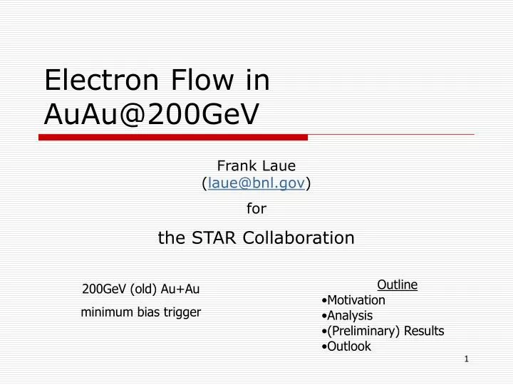 electron flow in auau@200gev