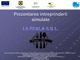 prezentarea intreprinderii simulate