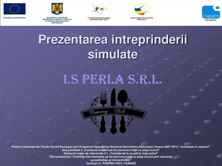 prezentarea intreprinderii simulate