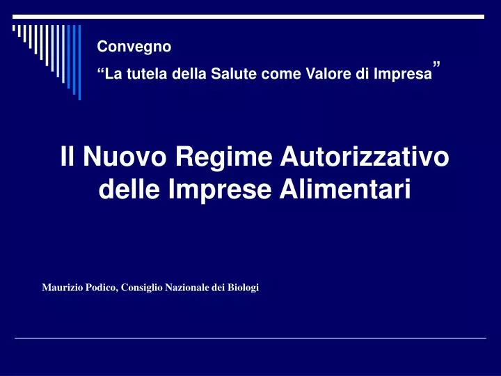 convegno la tutela della salute come valore di impresa