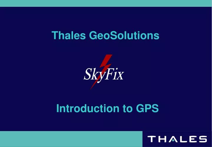 thales geosolutions