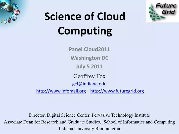science of cloud computing