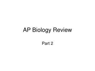 AP Biology Review