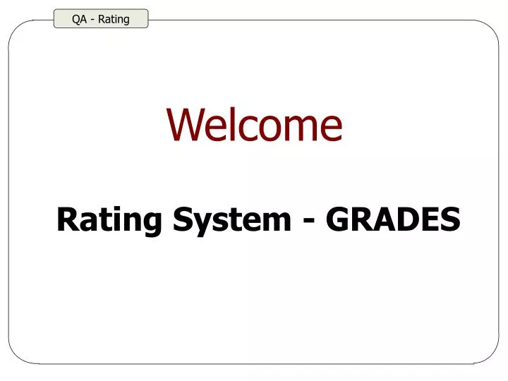 rating system grades