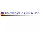 International Logistics &amp; 3PLs - slide 1