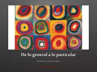 de lo general a lo particular
