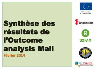 synth se des r sultats de l outcome analysis mali f vrier 2014