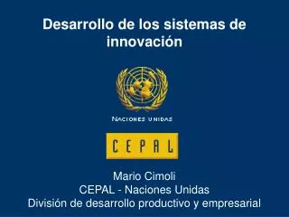 desarrollo de los sistemas de innovaci n