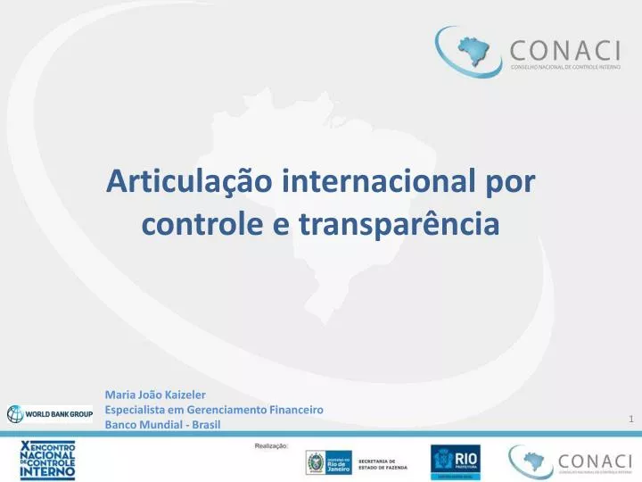 articula o internacional por controle e transpar ncia