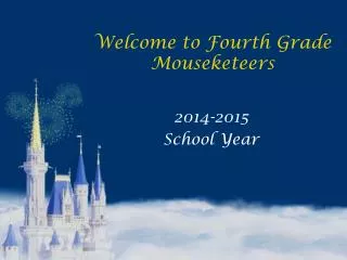 Welcome to Fourth Grade Mouseketeers