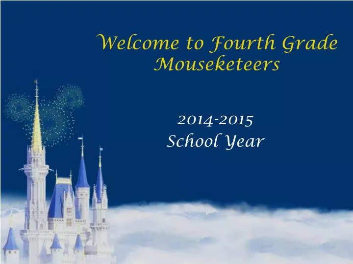 welcome to fourth grade mouseketeers