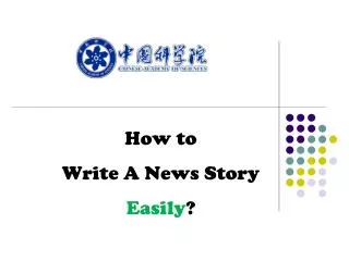 How to Write A News Story Easily ?