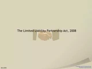The Limited Liability Partnership Act, 2008