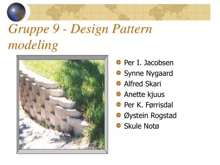 gruppe 9 design pattern modeling