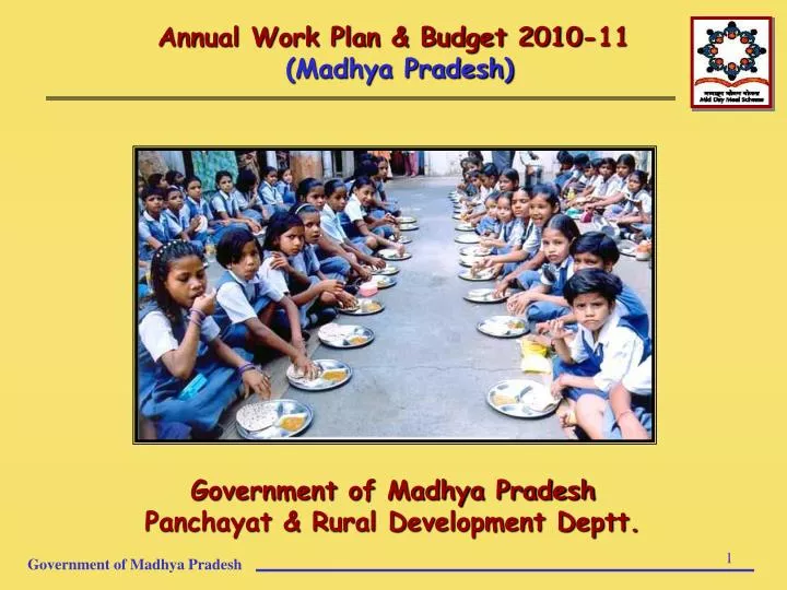 annual work plan budget 2010 11 madhya pradesh
