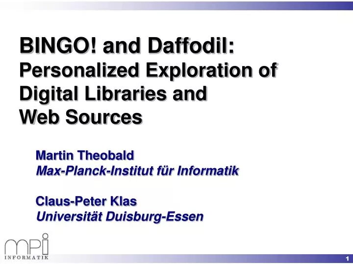 bingo and daffodil personalized exploration of digital libraries and web sources