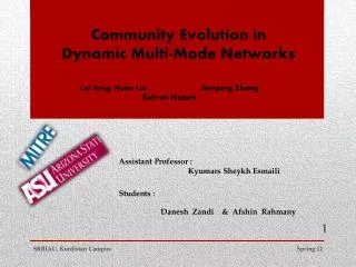 Community Evolution in Dynamic Multi-Mode Networks