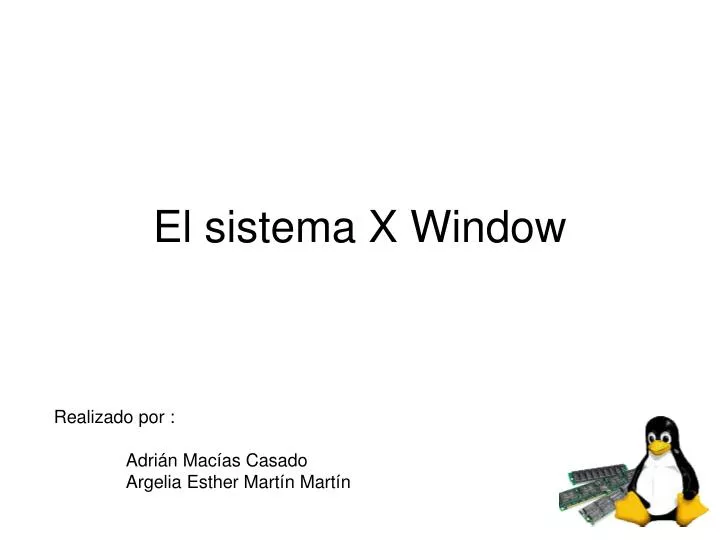 el sistema x window