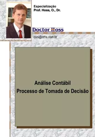 an lise cont bil processo de tomada de decis o