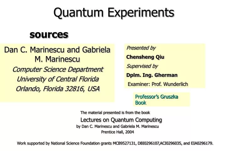 quantum experiments