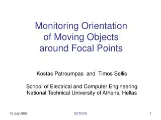 Monitoring Orientation of Moving Objects around Focal Points