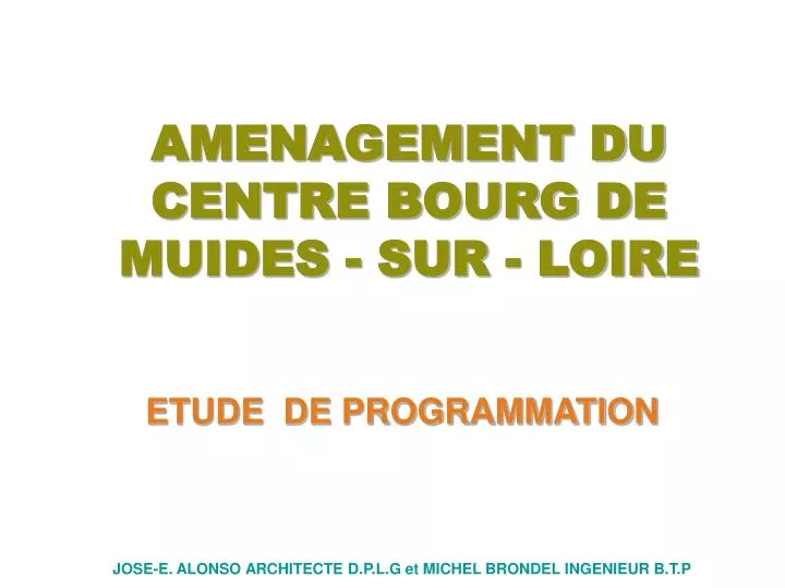 etude de programmation