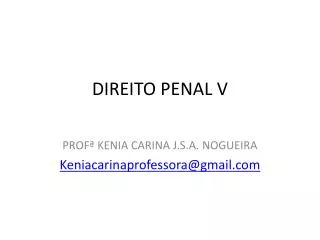 direito penal v