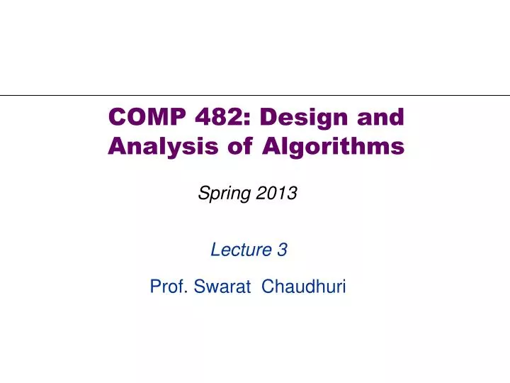 lecture 3 prof swarat chaudhuri