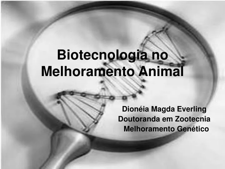 biotecnologia no melhoramento animal