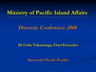 Ministry of Pacific Island Affairs