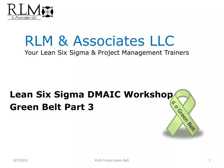 rlm associates llc your lean six sigma project management trainers