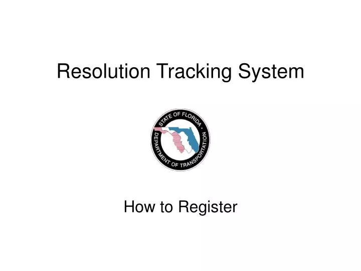 resolution tracking system