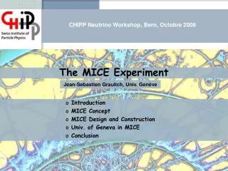 The MICE Experiment