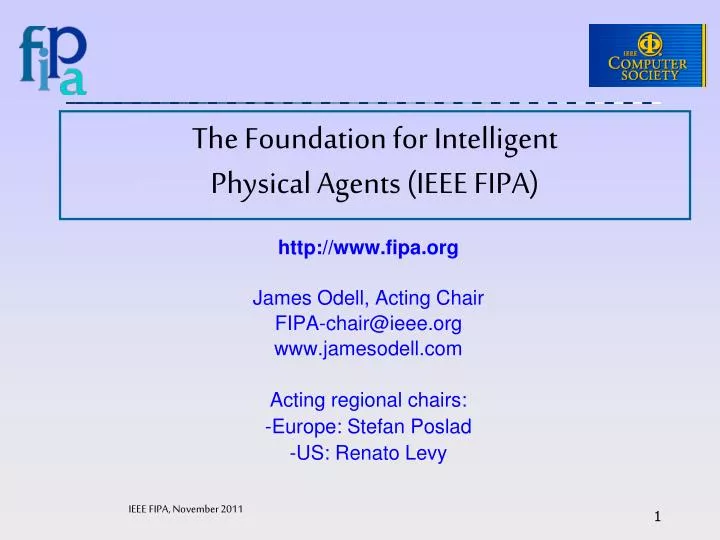 the foundation for intelligent physical agents ieee fipa