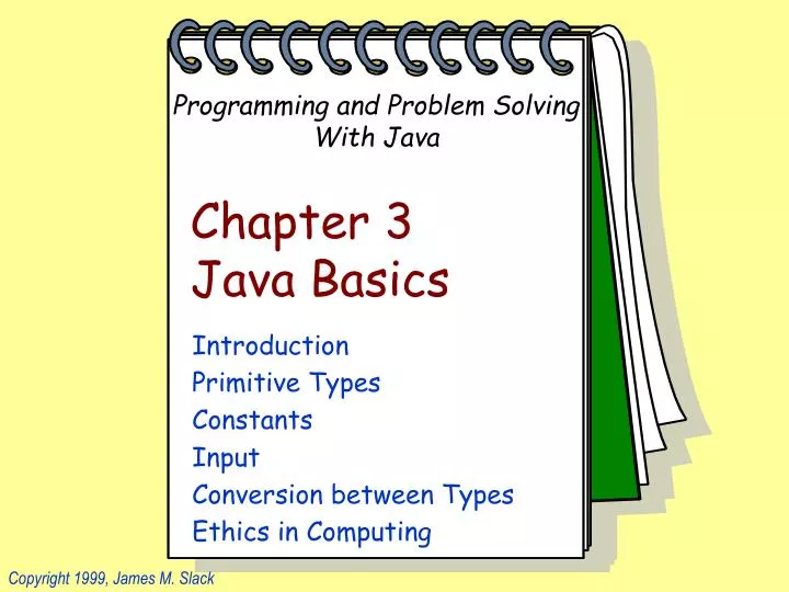 chapter 3 java basics