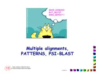 Multiple alignments, PATTERNS, PSI-BLAST