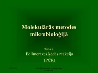 molekul r s metodes mikrobiolo ij