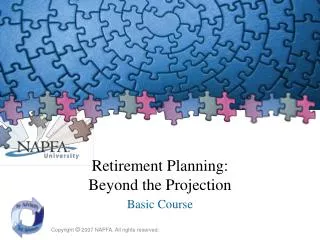 Retirement Planning: Beyond the Projection
