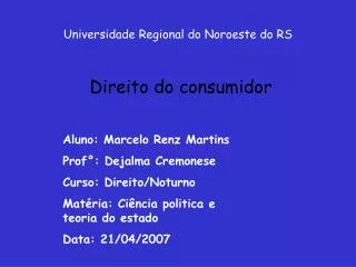 universidade regional do noroeste do rs