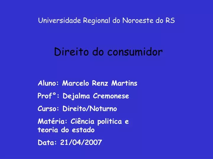 universidade regional do noroeste do rs