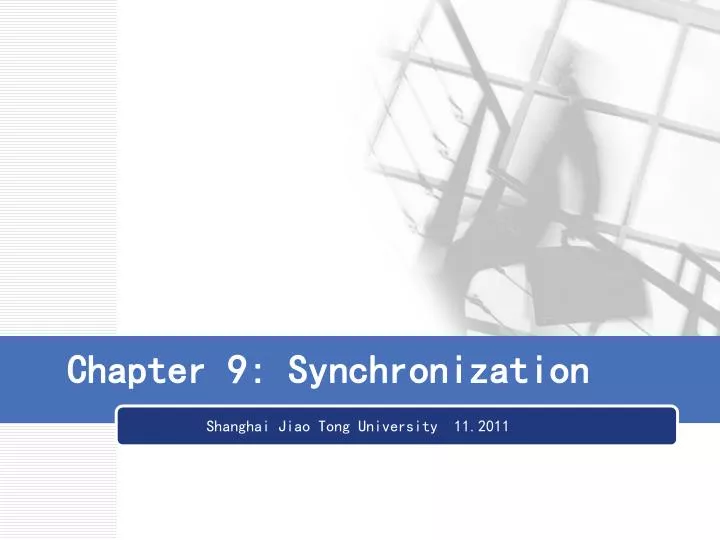 chapter 9 synchronization